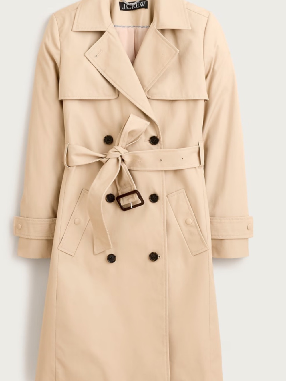 J Crew Icon Trench Coat - size 6 - Picture 3 of 9